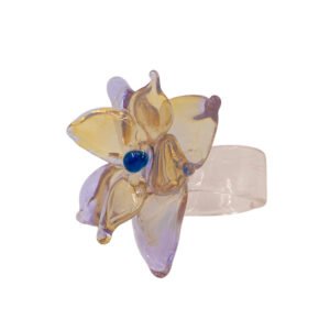 anillo midi flor (morado fumming)