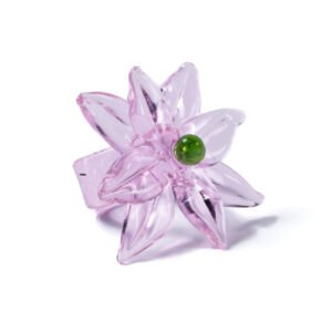 anillo midi flor (rosado)