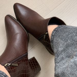 botin ref 563 cuero cafÉ x croco