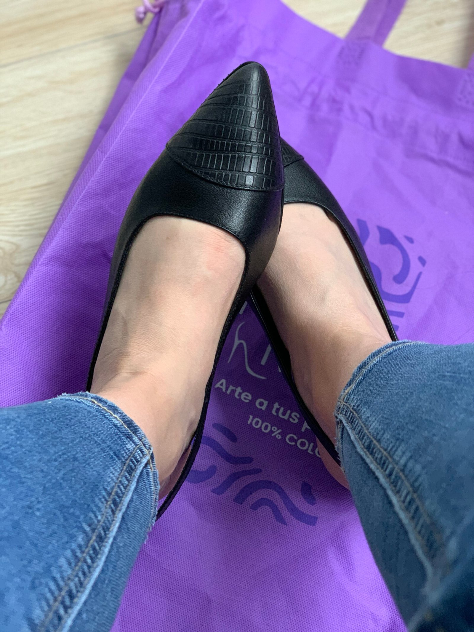 zapatilla dama cuero negro zapatilla dama cuero negro