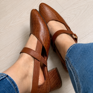 ref 3060 cuero tabaco x croco alt 3.5cm